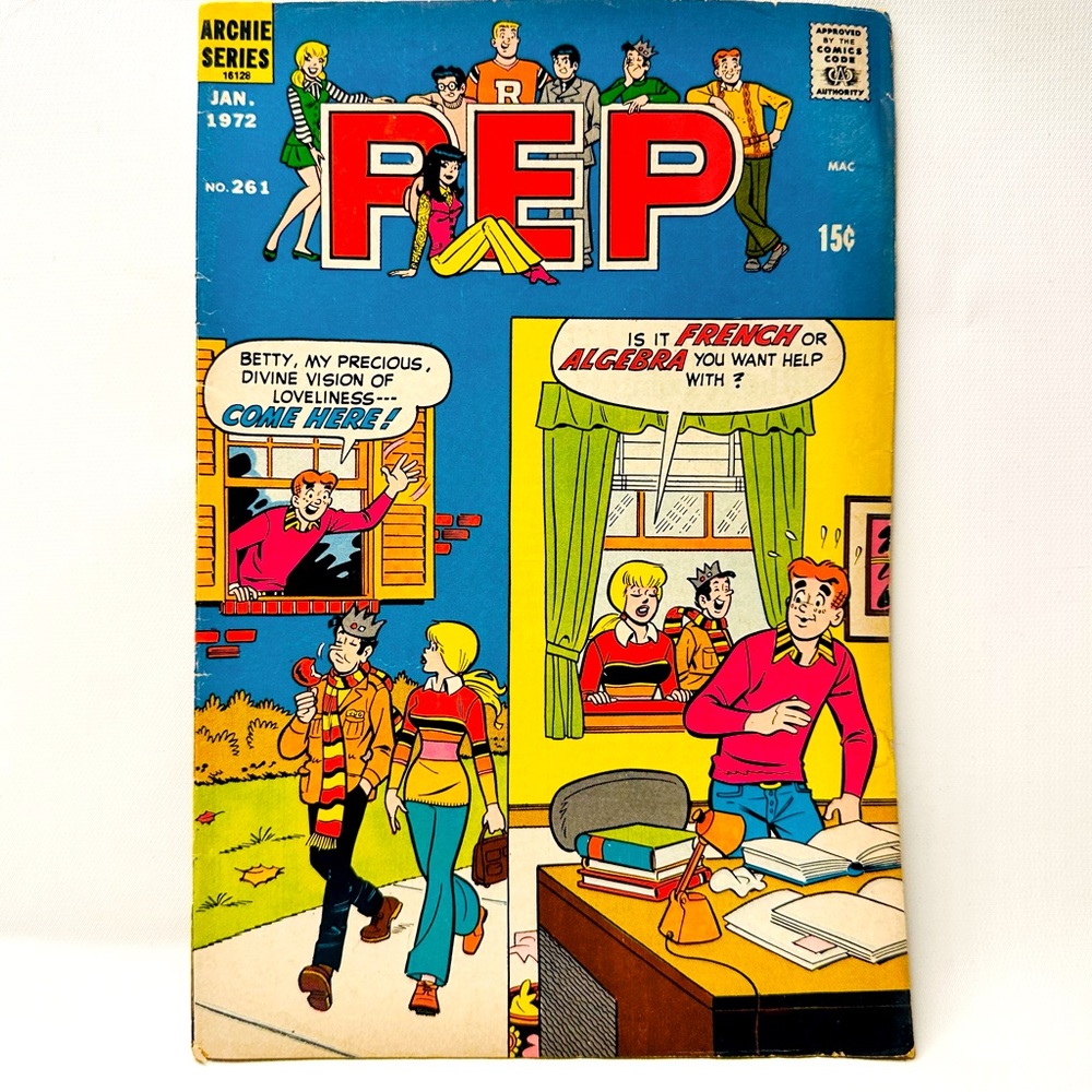 Archie Series Prep Comic Book Jan. 72’ No.261 VTG Collectible